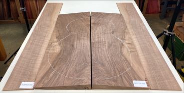 Preview: Boden & Zargen Nussbaum, europ., Archtop, EInzelstück #009